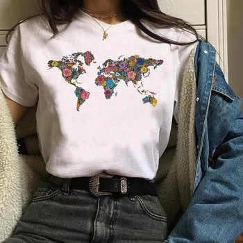 Moterų Marškinėliai Moteriški Grafikos, Akvarelės Drugelis Mados 90s Mujer Camisetas Spausdinti Drabužius Lady Tees Viršūnes Moterų Marškinėliai