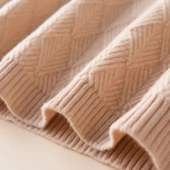 Moterų megztinis kašmyro megztinis prarasti plius dydis su ilgomis rankovėmis megztiniai megztinis rudenį ir žiemą, trumpas, aukštas kaklas kašmyras bazės
