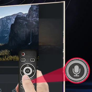 MT3 Pažangaus Voice Nuotolinio Valdymo 2.4 G Spindulių Nuotolinio Valdymo Oro Pelės Android TV Box 