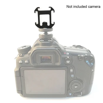 Multi-purpose NAUJAS Nešiojamas Ant Fotoaparato tvirtinimo Adapteris Išplėsti Port DSLR Kamera, Mikrofonas Ekranas LED Vaizdo Šviesos pagrindas