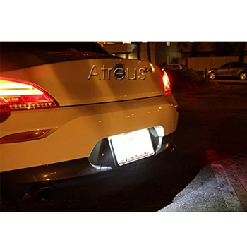 Mutips Automobilio LED Licencijos numerio apšvietimo Lemputės BMW E87 E81 E63 E64 E85 E86 Priedai Baltas SMD Numerį Lemputė Canbus Lempučių Rinkinys 12V