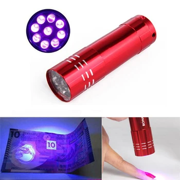 Nagų Džiovintuvas, Mini 9 LED Žibintai Žibintuvėlis UV Lempa Nešiojamų Nagų Gelio Kaukė Greitai Džiūstantis Manikiūro Įrankis Paramos Dropshipping