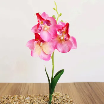 Namo Apdaila Dirbtinių Gėlių kambarį Drugelis Orchidėjų Puokštę Mėsiškas Bonsai Augalų, Gėlių Modeliavimas Netikrą gėlių