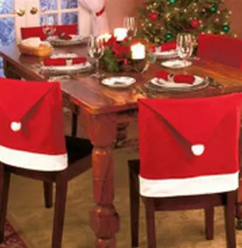 Namo Apdaila Kėdžių Dangose Kalėdų Serija Šalies Namų, Atostogų Kalėdų Kėdės Apima Pietų Stalo Papuošimas