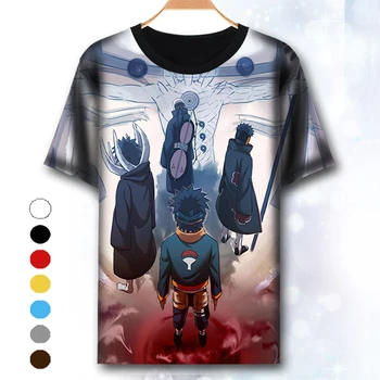 Naruto Anime 3d marškinėliai vyrams aukštos kokybės Vasarą Viršų trumpomis Rankovėmis Streetwear Juokinga t marškinėliai Atsitiktinis Harajuku Medvilnės Marškinėliai Homme