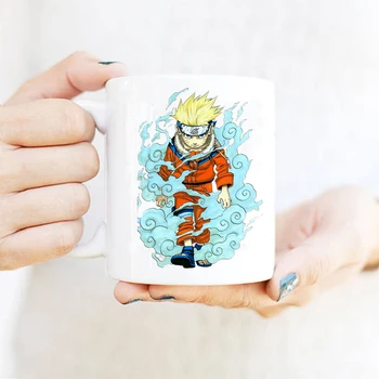 Naruto Manga 350ml Keramikos Magija Kavos Puodelis Arbatos Pieno Keramikos kelionės Kavos Puodeliai Dropshipping