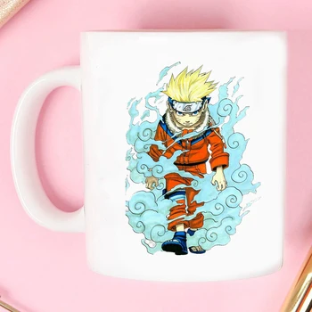 Naruto Manga 350ml Keramikos Magija Kavos Puodelis Arbatos Pieno Keramikos kelionės Kavos Puodeliai Dropshipping