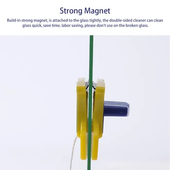 Nauja dvipusė Magnetinė Lango Stiklo Sponge Brush Cleaner Keičiamų Sponge Namų Valymo Priemonės, Virtuvė, Gyvenamasis Kambarys