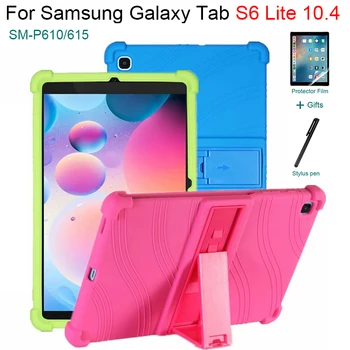 Nauja Vaikai Stovėti Saugiai Minkštas Rubisafe Case For Samsung Galaxy Tab S6 Lite 10.4 Mielas Animacinių filmų Silicio Para Padengti P610 P615 tablet Atveju