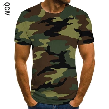 Naujas 3D kamufliažas atspausdintas t-shirt vyriški trumpomis rankovėmis T-shirt prekės viršų T-Shirt Juokinga T-shirt Azijos dydis