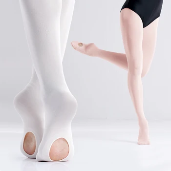 Naujas Atvykimo Profesinės Vaikams, Vaikų Mergaičių Minkštas Mikropluošto Kabrioletas Baltos pėdkelnės, kojinės Baleto šokių mergaitė, triko