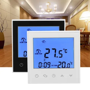 Naujas Dizainas Šildymo Termostatas Digital Jutiklinis Ekranas Termostatas LCD Programuojamas Temperatūros Reguliatorius