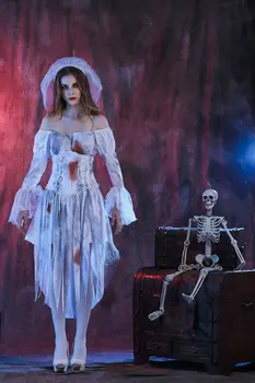 Naujas Halloween Cosplay Bloody Mary Ghost Vestuviniai Kostiumai, Baras, Naktinis Klubas Maskaradas