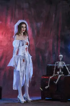 Naujas Halloween Cosplay Bloody Mary Ghost Vestuviniai Kostiumai, Baras, Naktinis Klubas Maskaradas