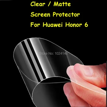 Naujas HD Išvalyti / Anti-Glare Matinis Priekinis Ekrano apsaugos Huawei Honor 6 Honor6 5.0