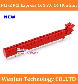 Naujas juodas raudonas PCI-E 16X PCI Express 3.0 16X 164Pin motininės Plokštės Remontas, Pakeitimas Lizdas Kortelės GPU Grafikos Vaizdo plokštė 2vnt/daug
