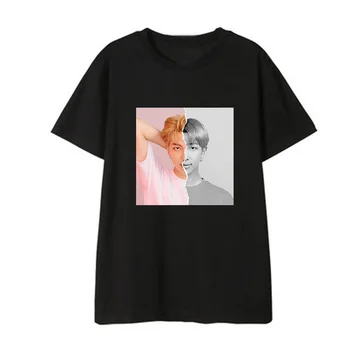 Naujas korėjos Mados Kpop T-shirts RM Hip-Hop Marškinėlius Vyrų/moterų trumpomis Rankovėmis Tee Marškinėliai Femme Harajuku Streetwear Marškinėliai Vasaros Viršūnes
