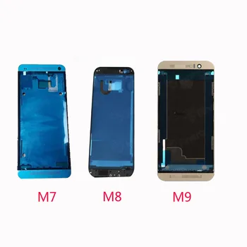 Naujas Originalus Viduryje Rėmas HTC M7/M8/M9 Viduryje Rėmas Priekiniai Būsto Bezel Remonto Dalių Pakeitimas