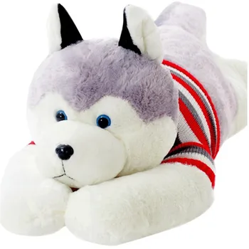 Naujas parduoti 120cm Didelis Haskis pliušinis žaislas šuo,Vaikai ir mergaitės gimtadienio dovana visam tinklui žemiausia kaina lėlės Kalėdų dovana