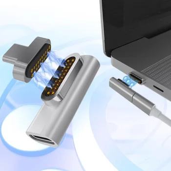 Naujas Patobulintas 20 Smeigtukai Magnetinio USB C Adapteris 4K 100W Greitai Įkrauti 