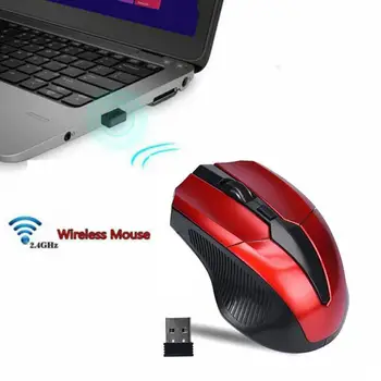 Naujas Pelės Karšto Parduodant Aukštos Kokybės 2.4 GHz Pelė Optinė Pelė Bevielis USB Imtuvas PC Kompiuteris, Wireless Nešiojamas Pristatymas