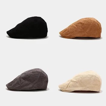 Naujas Retro Stiliaus Velvetas Beretė Skrybėlę Vyrai Moterys Rudens Žiemos Lauko Beretė Moterų Japonijos į priekį Skrybėlę, beretės, kepurės moterims
