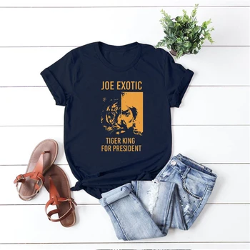 Naujas Unsex Joe Egzotinių Prezidento marškinėliai Joe Egzotinių Marškinėliai Juokinga Tigras Karalius GraphicTee Carole Tai Padarė marškinėlius