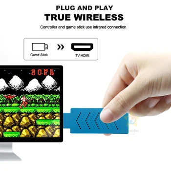 Naujausias Statyti 628 Klasikiniai Žaidimai, mini Konsolės Dual Gamepad USB Wireless Handheld TV Vaizdo Žaidimų Konsolę HDMI Išvesties 2021 Naujas