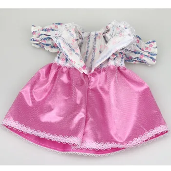 Naujo Dizaino Drabužiai Tinka 43cm Kūdikių Lėlės Cute Rožinė Nėriniai Princesė Suknelė Lėlės