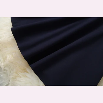 Naujos AUKŠTOSIOS GATVĖS Mados Pavasario 2021 kilimo ir tūpimo Tako Suknelė Moterų Bowknot Stovėti Apykaklės, Žibintų Rankovėmis Aukštos Juosmens-Line Suknelė