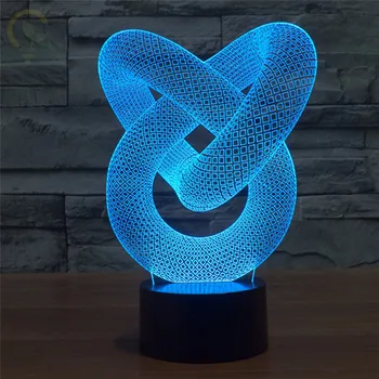 Naujovė USB Touch 3D LED Šviesos 3D Naktį Žibintai Graži Dekoracija Kambarį Viešbutyje Namas Dovanos Lampen
