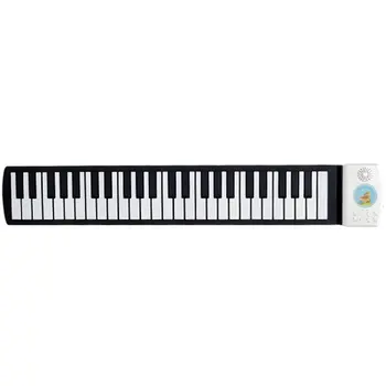 Naujų 49 Klavišus Roll Up Pianinas Skaitmeninis pianinas Lanksti Silikoninė Lankstymo Elektroninių Klaviatūra Vaikams Studentų Muzikos Instrumentas