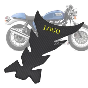Naujų motociklų 3D anglies pluošto bakas žuvų kaulų apdailos lipdukai Tinka Triumph SPEED FOUR DAYTONA 600/650 GATVĖS TWIN AMERIKOJE