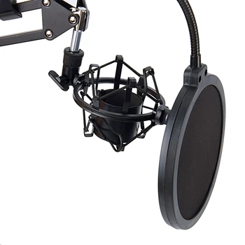 NB-35 Mikrofonas Žirkliniai Svirtimi ir Stalo Tvirtinimo Gnybtas&NW Filtras Windsn Shield & Metalo Mount Kit