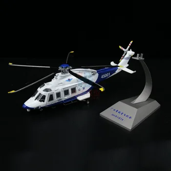 Ne didesnis kaip 36 cm 1/32 Masto Oro Pajėgų Policijos AgustaWestland AW139 Sraigtasparnis Millitary Orlaivių Lėktuvo Modelis Žaislai Rinkti Ekranas Rodo