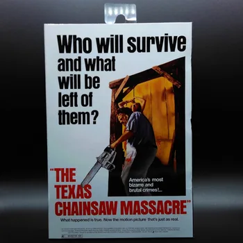 NECA 18cm Texas Chainsaw Massacre PVC Veiksmų Skaičius, žaislai 40-mečio Ultimate Leatherface Klasikinis Teroro pav Žaislas