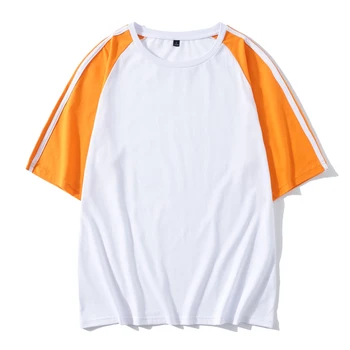 Negabaritinių Marškinėliai Vyrams, Moterims, Poroms Dryžuotas Pusė Rankovėmis Marškinėlius korėjos Drabužių Harajuku Kawaii T-shirt Viršūnes Moterų Streetwear Tee