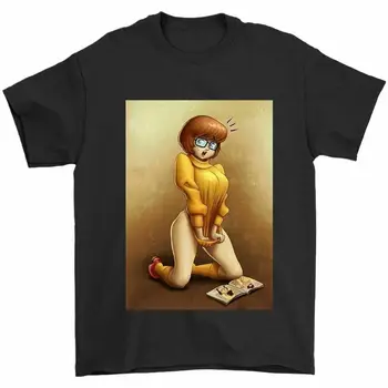 Neklaužada Velma Dinkley Scooby Doo Ieško Žurnalas T Shirt, Derliaus Vyrams, Dovanų Tee