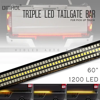 Nemokamas Pristatymas 1 Vnt 60 Cm Ilgio Redline Trigubai LED Bagažinės Lemputė, Skirta VISUREIGIŲ, Sunkvežimių