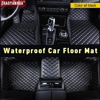Nepralaidus vandeniui Anti-nešvari Oda automobilių grindų kilimėliai Hyundai Veloster 