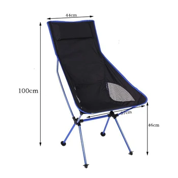 Nešiojamų Stovyklavimo Kėdė Aliuminio Lydinio Lankstymo Vejos Kėdės Lauko Stovykla Iškylą Žygiai