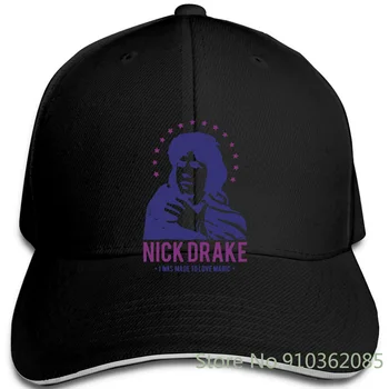 Nick Drake Liaudies Muzikos Bob Dylan Bert Jansch Joni Mitchell Woody Guthrie reguliuojamas kepurės Beisbolo kepuraitę Vyrai Moterys