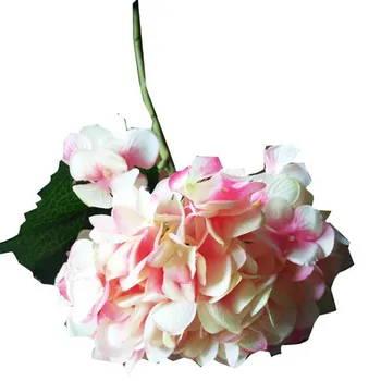 Nulis 5VNT Dirbtiniais Dirbtinio Šilko Gėlių Gėlių Puokštė Hydrangea Šalis Dekoro Amatų