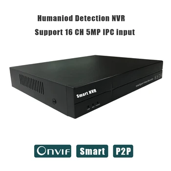 NVR 9CH 16 CH paramos 5MP 1080P IPC įvesties humanoidų aptikimo ir judėjimo nustatymo H. 265 H. 264IP kamera, diktofonas, vaizdo kameros