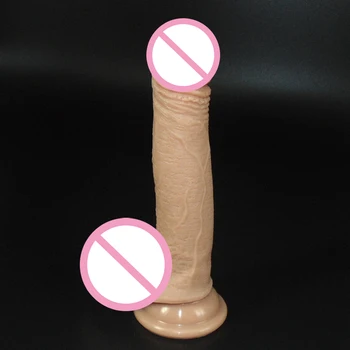 Oda atrodo Realus Didelis Dildo Su siurbtuko Sekso Žaislai Moters Lyties Produktai, Naujos Medžiagos Gaidys Masturbacija Įrankis