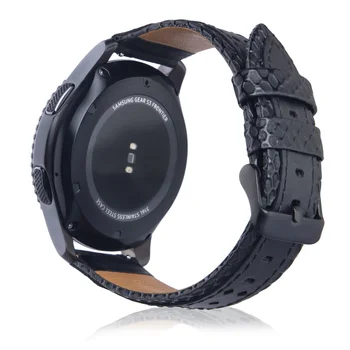 Odinis Dirželis Samsung Pavarų S3 22mm Juosta Pasienio Dirželis Watchband natūralios Odos Laikrodžio Apyrankė S3