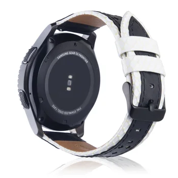 Odinis Dirželis Samsung Pavarų S3 22mm Juosta Pasienio Dirželis Watchband natūralios Odos Laikrodžio Apyrankė S3
