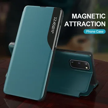 Odinis Magnetinis Smart Case For Samsung Galaxy A21s M31s M31 M21 M11 A51 A71 A11 A31 A10 A20 A30 A50 A70 Stovėti Telefono Dangtelį Coque