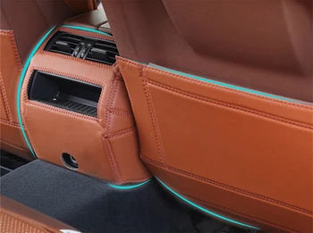 Odos Automobilio Sėdynės Anti-Kick Padas Honda Vezel XR-V (-2018) Pluošto Odos Sėdynės apsauginis Dangtis Plėvelės Lipdukai Pusėje Filmas
