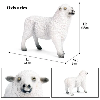 Oenux Klasikinis Ūkio Gyvūnų Modeliavimas Alpaka, Ėriena, Avių Ožkų Modelis Veiksmų Skaičius, Naminių Paukščių Miniatiūrinės Figūrėlės Mielas Žaislas Vaikas
